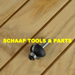 Halfholprofielfrees R  8,0mm HW-hardmetaal wisselschacht 8mm met geleidelager | 24573-5-28080